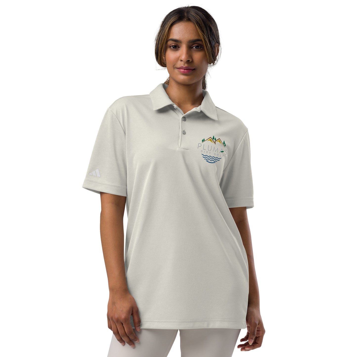 adidas space-dyed polo